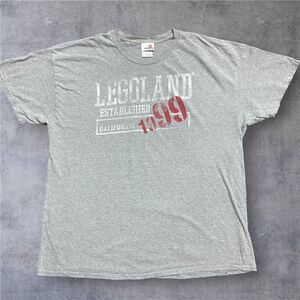 Legoland California Vintage 1999 Collegiate Logo Grey T-Shirt Men's Size XL